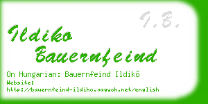 ildiko bauernfeind business card